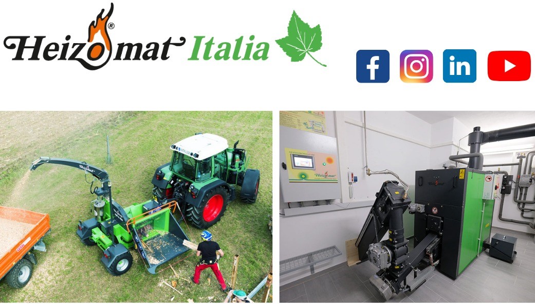 Heizomat Italia, tutta la filiera dai cippatori a tamburo alle caldaie a cippato.